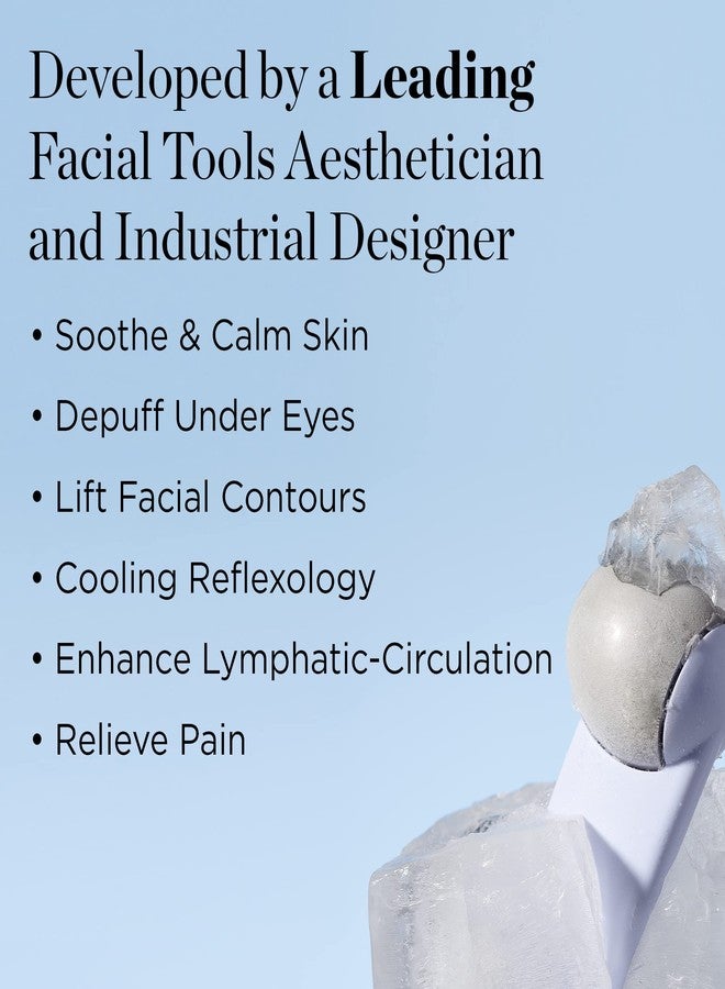 StackedSkincare Ice Roller for Face and Eyes - Stainless Steel Facial Ice Roller for Puffiness, Undereye Bags, Redness, Skin Cooling, and Lymphatic Drainage Massage - Face Roller for Women and Men - Image 4